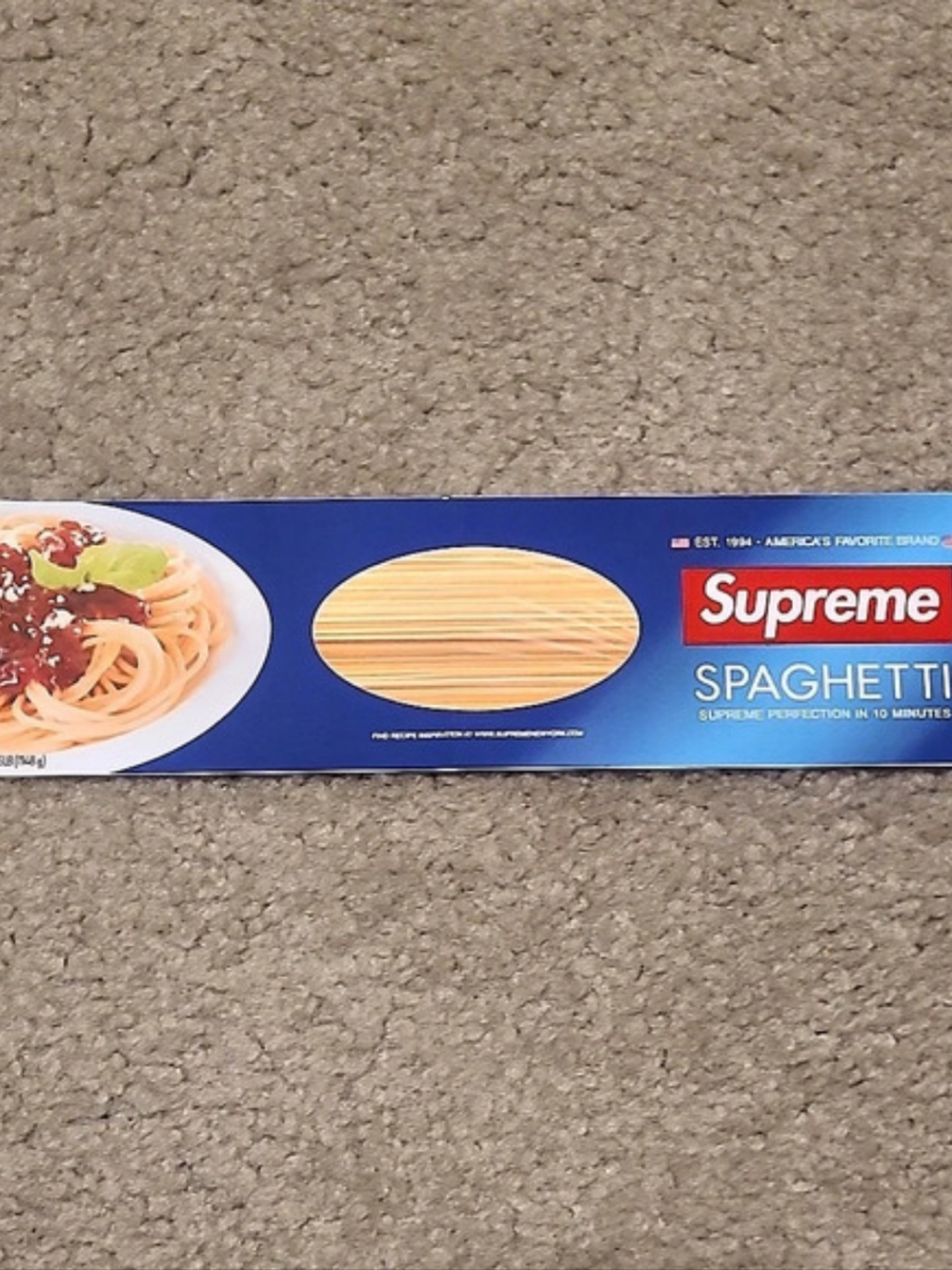 Supreme Spaghetti Sticker FW21 Blue & Red